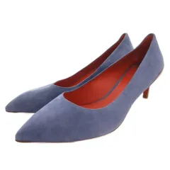 サントーニ SANTONI パンプス ポインテッドトゥ スエード 35.5 青 ブルー /FF ■GY62のサムネイル