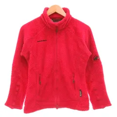 マムート MAMMUT フリース ジャケット 上着 S マゼンタ ピンク色 長袖 スタンドカラー 格子状模様 19561 /SC ■GY74のサムネイル