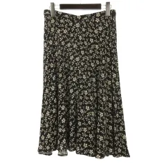 エトロ ETRO ひざ丈 スカート 花柄 38 ブラック 260615Eのサムネイル