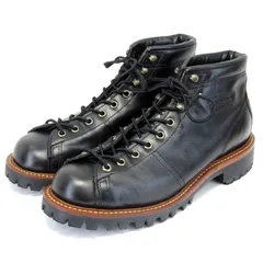 CHIPPEWA チペワ US7E 25cm フィールドブーツ 1901G42 レーストゥトゥ オイルドレザー モンキーブーツ ワークブーツ ブラック  35005792のサムネイル