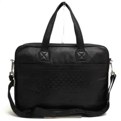 アルマーニ／EMPORIO ARMANI バッグ ブリーフケース ビジネスバッグ 鞄 ビジネス メンズ 男性 男性用レザー 革 本革 ブラック 黒  YEM823 YC043 イーグルロゴ 2WAY ショルダーバッグのサムネイル