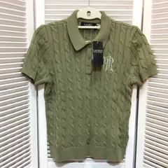 未使用☆LAUREN RALPH LAUREN ローレン ラルフローレン ニットセーター 半袖 カーキ レディース S 箱付きのサムネイル