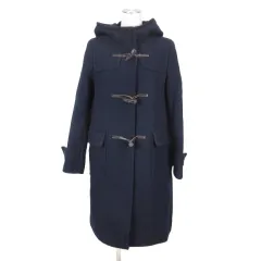 グリーンレーベルリラクシング ユナイテッドアローズ green label relaxing ウール ダッフルコート ロング 38 ネイビーのサムネイル