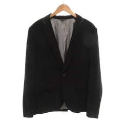 アルマーニエクスチェンジ A/X ARMANI EXCHANGE テーラードジャケット L 黒 ブラック 本切羽 スエード調 シングルブレスト /NL ■GY74のサムネイル