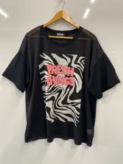 PA366⚫︎RNA⚫︎アール・エヌ・エー⚫︎カットソー⚫︎トップス⚫︎シアー素材⚫︎半袖⚫︎レディース⚫︎size M⚫︎ゼブラ(シマウマ)柄⚫︎黒×白×ピンクのサムネイル