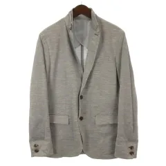 ミッシェルクラン MICHEL KLEIN ジャケット シングル リネン混 51 グレー 260706Eのサムネイル