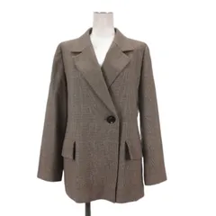 ピエールカルダン Pierre Cardin ジャケット グレンチェック カシミヤ混 ブラウン 11  のサムネイル