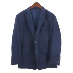 ハケット HACKETT LONDON ロロピアーナ生地 テーラード ジャケット ウール 42R ネイビーのサムネイル