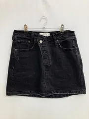 Abercrombie & Fitch アバクロンビーアンドフィッチ デニムスカート 28/6 ブラック ショート・ミニ丈 台形 メンズ レディースのサムネイル