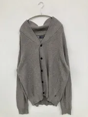 CHAPS チャップス カーディガン/ボレロ XL グレー コットン 無地 ワンポイント ミドル丈 長袖 メンズのサムネイル