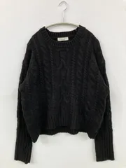 Sonny Label サニーレーベル ニット/セーター Free ブラック ウール・ニット 無地 ミドル丈 長袖 クルーネック(丸首) レディースのサムネイル
