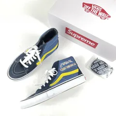 箱・替えシューレース付　VANS　SUPREME　ヴァンズ　シュプリーム　コラボ　SK8-HI　PRO　スケート ハイ プロ　FUCK　THE　WORLD　ハイカットスニーカー　26.5cmのサムネイル