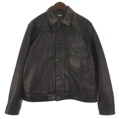 ショット SCHOTT SHEEP LEATHER 1st TRACKER JACKET シープレザー トラッカー ジャケット ブラック Mのサムネイル