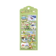 イリデシール IRIDE オーロラ箔押し シートシール【旅先にて】 BS-RS023 