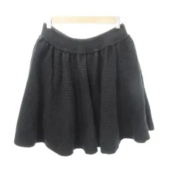レッド ヴァレンティノ RED VALENTINO ミニ スカート フレア 無地 ウエストゴム 厚手 Sサイズ 紺 ネイビー ■YHS9のサムネイル