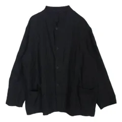 COMOLI コモリ 25SS B01-01009 カナパ スタンドカラー 長袖 シャツ ジャケット ブラック系 2【中古】のサムネイル