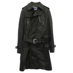 JUNYA WATANABE COMME des GARCONS MAN ジュンヤワタナベコムデギャルソンマン 07AW AD2007 WT-C023 裏地カモ オールレザー ベルテッドトレンチコート ブラック系 SS【中古】のサムネイル