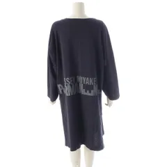 イッセイミヤケ ペルマネンテ PERMANENTE 80s ロゴ スリット ロング 長袖Tシャツ カットソー トップス VY11106 ネイビー M【中古】のサムネイル