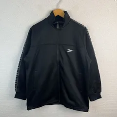 Reebok リーボック トラックジャケット ジャージ サイドライン ブラック M メンズ 古着 スポーツMIX Y2Kのサムネイル
