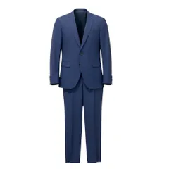 73e15 HUGO BOSS ヒューゴボス スーツセットアップ テーラードジャケット スラックス FULL CANVAS 46サイズ ネイビー メンズ 男性用u02tのサムネイル