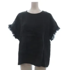 ネストローブ nest Robe Tシャツ カットソー 半袖 フリンジ 麻 リネン 黒 ブラックのサムネイル