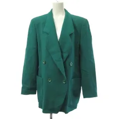 ハーディエイミス HARDY AMIES テーラードジャケット ダブル グリーン 緑 11 のサムネイル