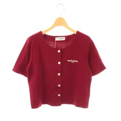 マリクレール MARIE CLAIRE カーディガン 五分袖 L ボルドー /SS ■OS ■GY59のサムネイル