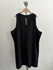 RICK OWENS リックオウエンス ブラック Vネック スリーブレスのサムネイル