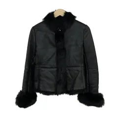 ARTISAN(アルチザン) ブルゾン レディース美品  - 黒 長袖/ムートン/ブルーフォックス/ビジュー/冬のサムネイル