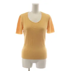 ランバン LANVIN ニット カットソー 40 オレンジ 半袖 リブ /RR ■GY99のサムネイル