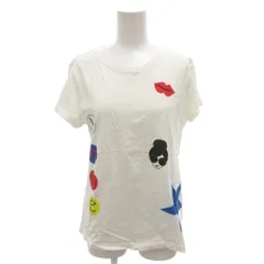 アリスオリビア alice + olivia Tシャツ カットソー 白 ホワイト 半袖 プリント柄 ラウンドネック 65173-1-93016 /HW ■GY60のサムネイル