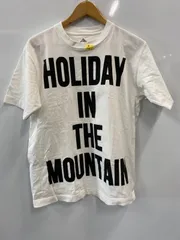 PA368⚫︎Mountain Research⚫︎マウンテンリサーチ⚫︎Tシャツ⚫︎半袖⚫︎首元織りタグ付き⚫︎ロゴ入り⚫︎メンズ⚫︎size M⚫︎綿100%⚫︎白×黒⚫︎日本製のサムネイル