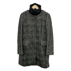 MARELLA(マレーラ) コート サイズ6 M レディース美品  - 黒×白 長袖/千鳥格子柄/冬のサムネイル