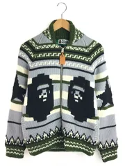 【現状渡し品】 A BATHING APE アベイシングエイプ BAPE COWICHAN KNIT JACKET 001KN9601602 ベイプ カウチン ニット ジャケット アウター 【142-251202-na-05-tag】のサムネイル