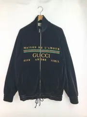 【中古品】 GUCCI グッチ 20SS VELOUR OVERSIZE CHENILLE JACKET BLACK 595533 ベロア オーバーサイズ シェニール ジャケット アウター 【141-251203-rt-01-tag】のサムネイル