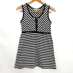 トミーヒルフィガー チュニックトップス ノースリーブ ボーダー柄 日本製 レディース 2サイズ ホワイト×ネイビー TOMMY HILFIGER 【中古】のサムネイル