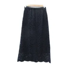 サクラ SACRA タイトスカート 36 S 紺 ネイビー 総レース ロング丈 /HO36 ■GY58のサムネイル