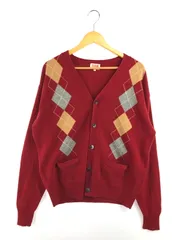 【中古品】 BARACUTA バラクータ ARGYLE KNIT CARDIGAN ZBF811 アーガイル柄 ニット カーディガン 【141-260224-na-10-tag】のサムネイル