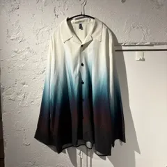 08sircus ゼロエイトサーカス 26SS Bassen print over shirt グラデーションシャツ S26SS-SH04 ホワイト&ブルー Size:5【表参道B08】のサムネイル