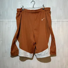 NIKE TEAM メッシュ バスケットボールショーツ M ブラウン ワイド バスパンのサムネイル