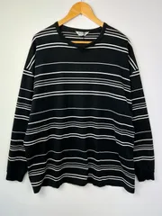 【中古品】 COOTIE PRODUCTIONS クーティー プロダクションズ 22SS SUPIMA BORDER OVERSIZED L/S TEE CTE-22S313 スーピマボーダーオーバーサイズ Tシャツ【142-260801-kk-16-hon】のサムネイル