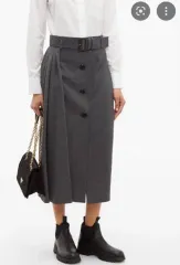 定価175万 PRADA アシンメトリー ミディ スカートのサムネイル