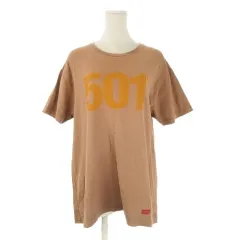 リーバイス レッドタブ Levi's RED TAB Tシャツ L 茶 ブラウン ラウンドネック ロゴプリント 半袖 /CK53 ■ECC004のサムネイル