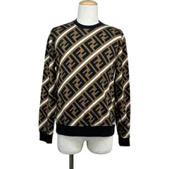 フェンディ FENDI FF総柄スウェットシャツ FY0944 ブラウン コットン メンズ スウェットのサムネイル