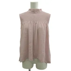 N.Natural Beauty Basic N.ナチュラルビューティーベーシック シャツ ブラウス M ピンク ハイネック シャーリング 無地 ノースリーブ /MD ■ECA006のサムネイル