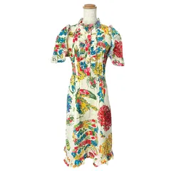 グッチ GUCCI GGパールボタン花柄ワンピース 453982 マルチカラー コットン レディース ワンピースのサムネイル