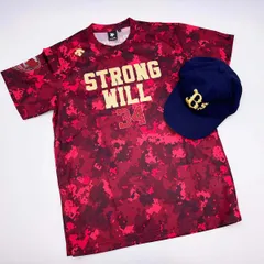 デサント オリックス・バファローズ 「STRONG WILL」Tシャツ #34 S DESCENTE おまけ帽子(52-56cm)付きのサムネイル