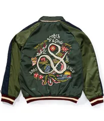 スコッチアンドソーダ メンズ アウター ジャケット・ブルゾン Scotch Soda The 40th Anniversary Souvenireversible Bomber Jacket Climのサムネイル