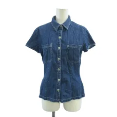 ポロジーンズ ラルフローレン POLO JEANS デニムシャツ S 半袖 襟付き 胸ポケット /NP ■ECD001のサムネイル