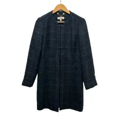 TORY BURCH(トリーバーチ) コート サイズ6 M レディース美品  - ネイビー 長袖/ツイード/春/秋のサムネイル